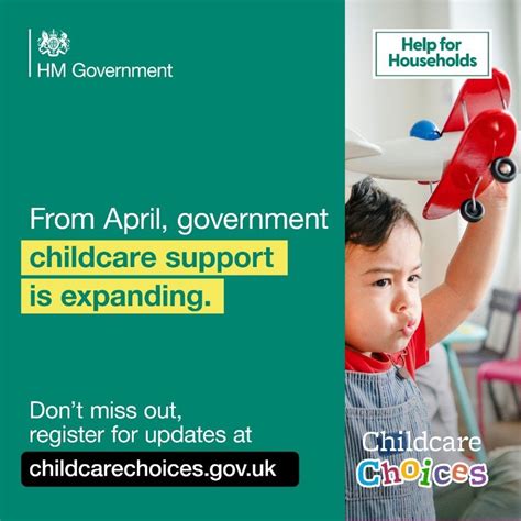 Apply for free childcare if you're working .